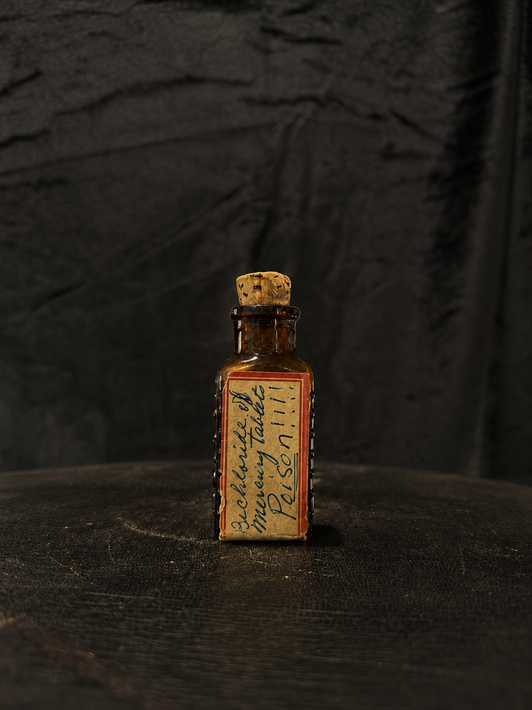 Late 19th Century Poison Bottle w/ Handwritten Label