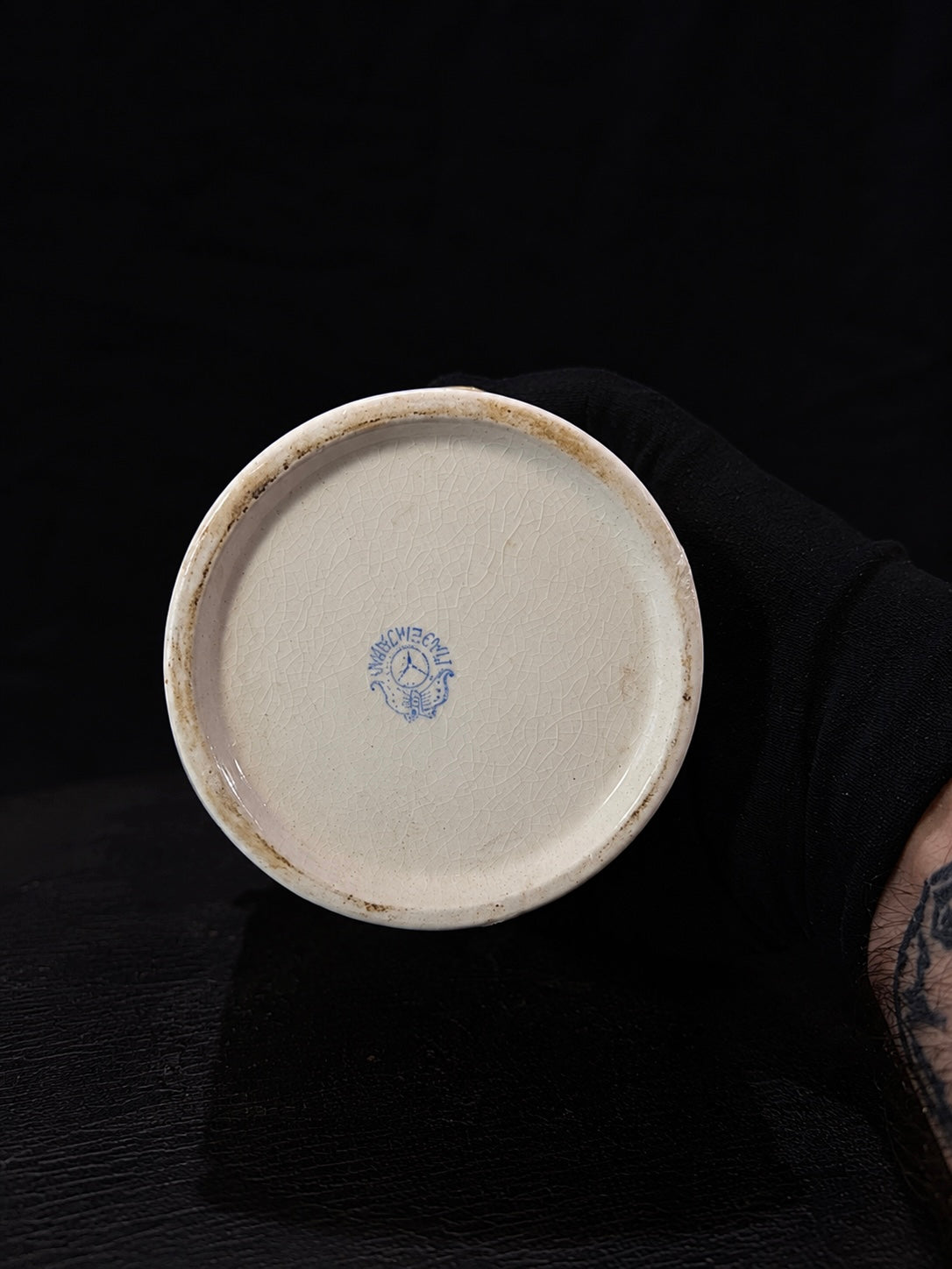 Early French Porcelain "OPIUM" Apothecary Jar