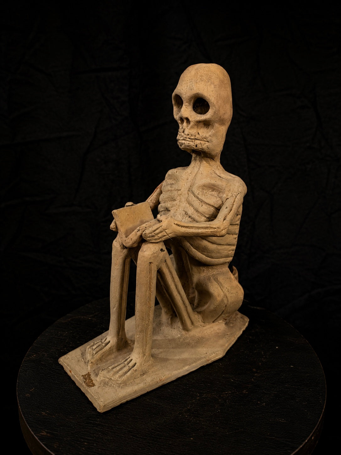 Mid-Century Folk Skeleton Candle Holder