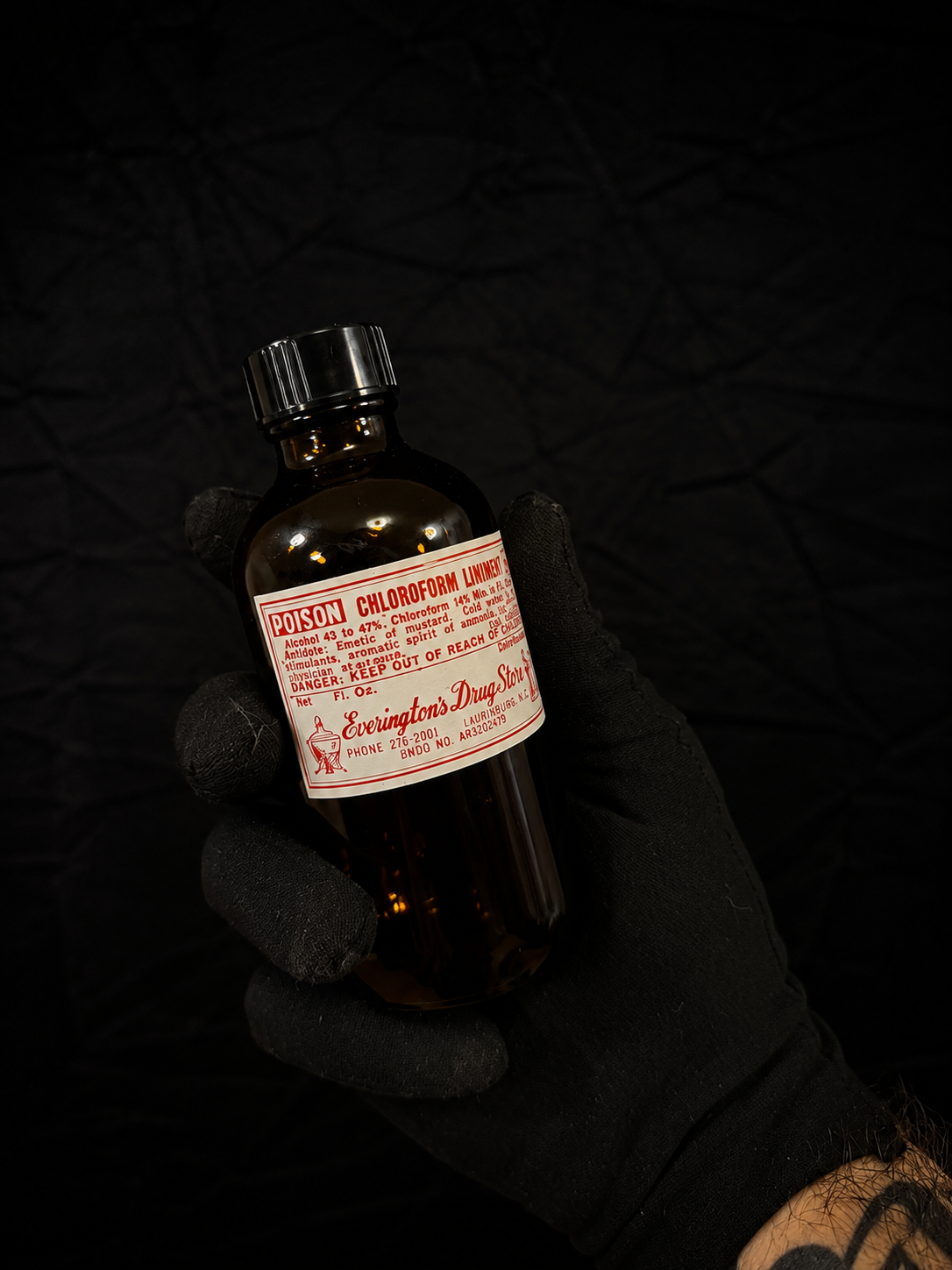 Vintage "Chloroform" Poison Bottle