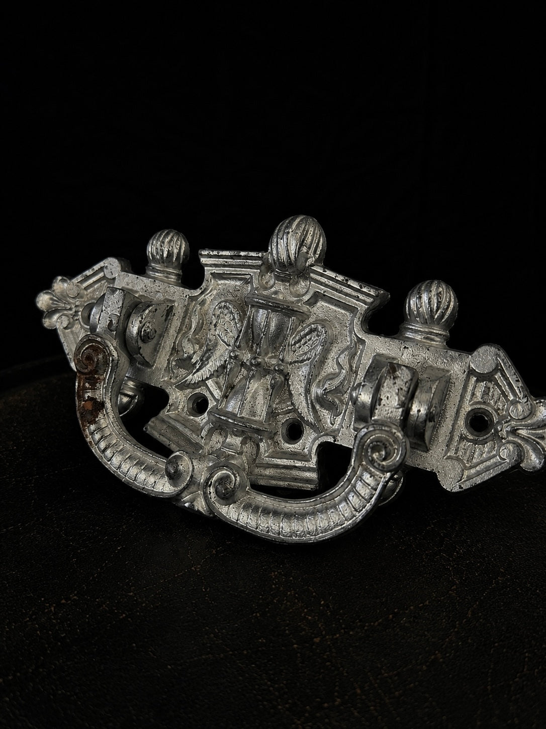 Pair of Victorian Memento Mori Coffin Handles
