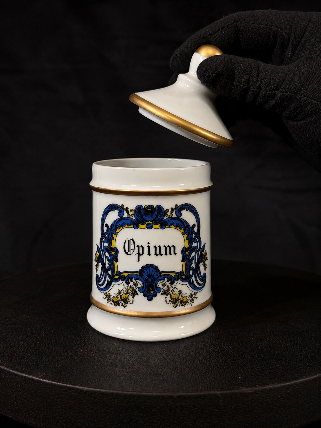 Vintage French Apothecary "Opium" Jar