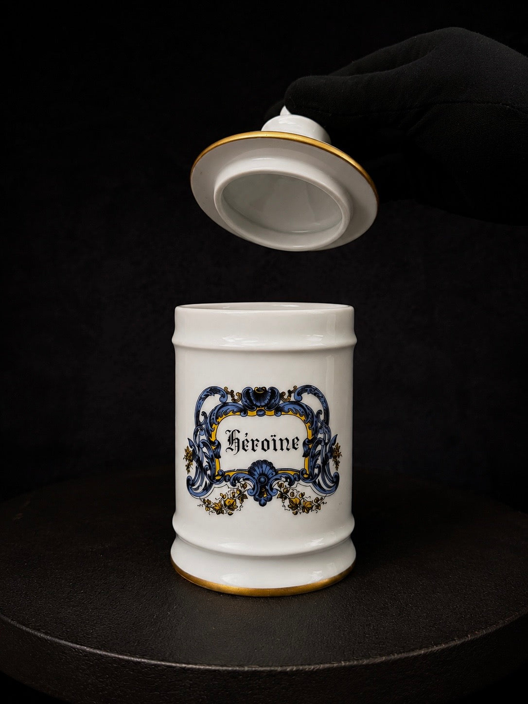 Vintage French Apothecary "Heroin" Jar