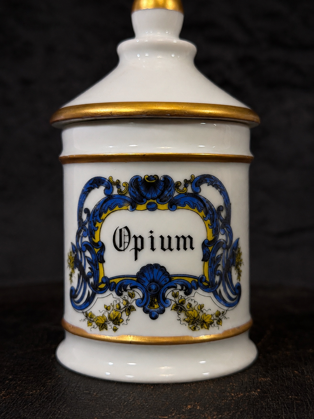 Vintage French Apothecary "Opium" Jar