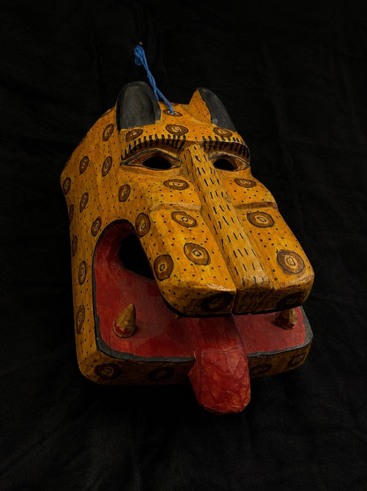 Vintage Mexican Tigre Jaguar Ceremony Mask