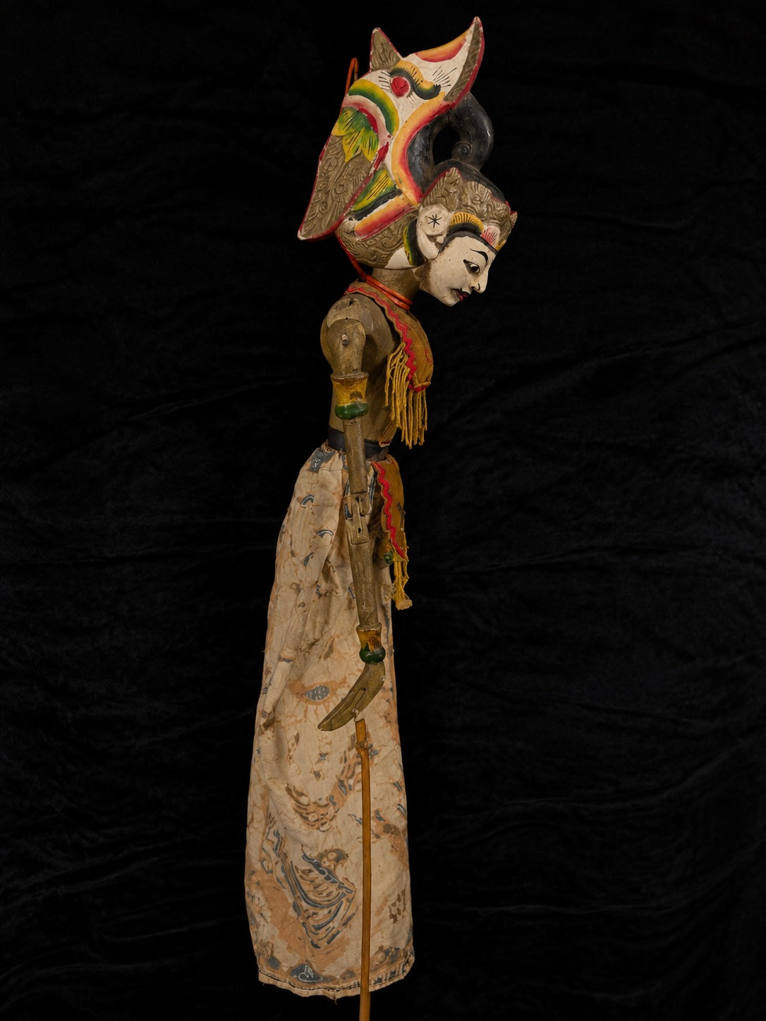 Vintage Indonesian Deity Puppet