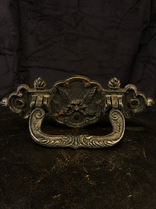 Antique Victorian Memento Mori Coffin Handle #2