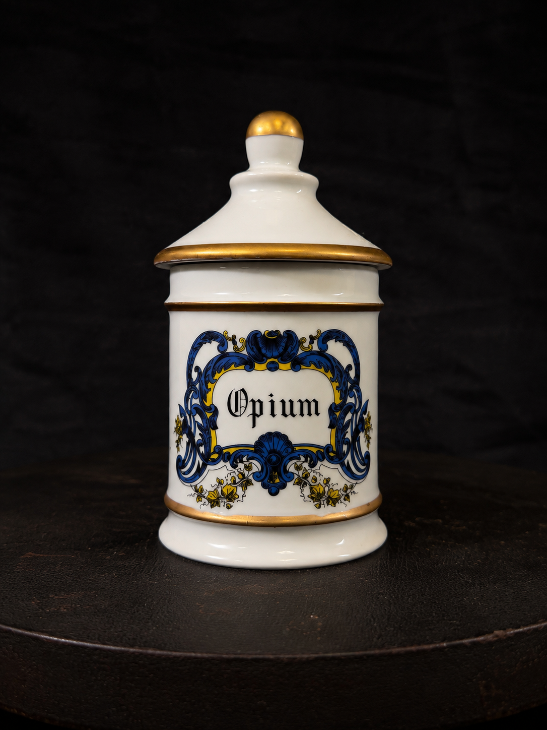 Vintage French Apothecary "Opium" Jar