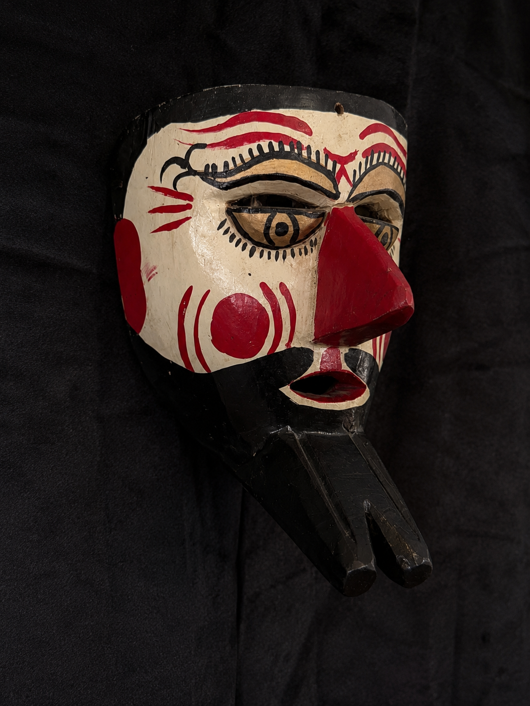 Mid-Century Puebla Festival Ceremonial Folk Mask