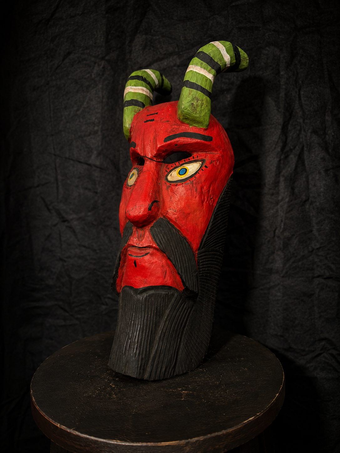 Vintage Mexican Folk Diablo Mask