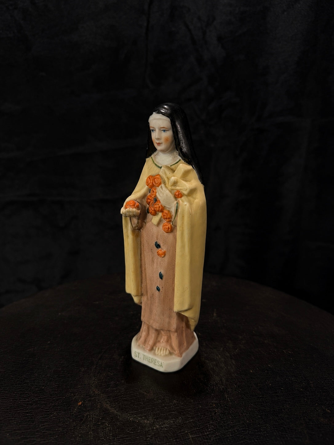 Vintage St. Thérèse Porcelain Devotional Statue