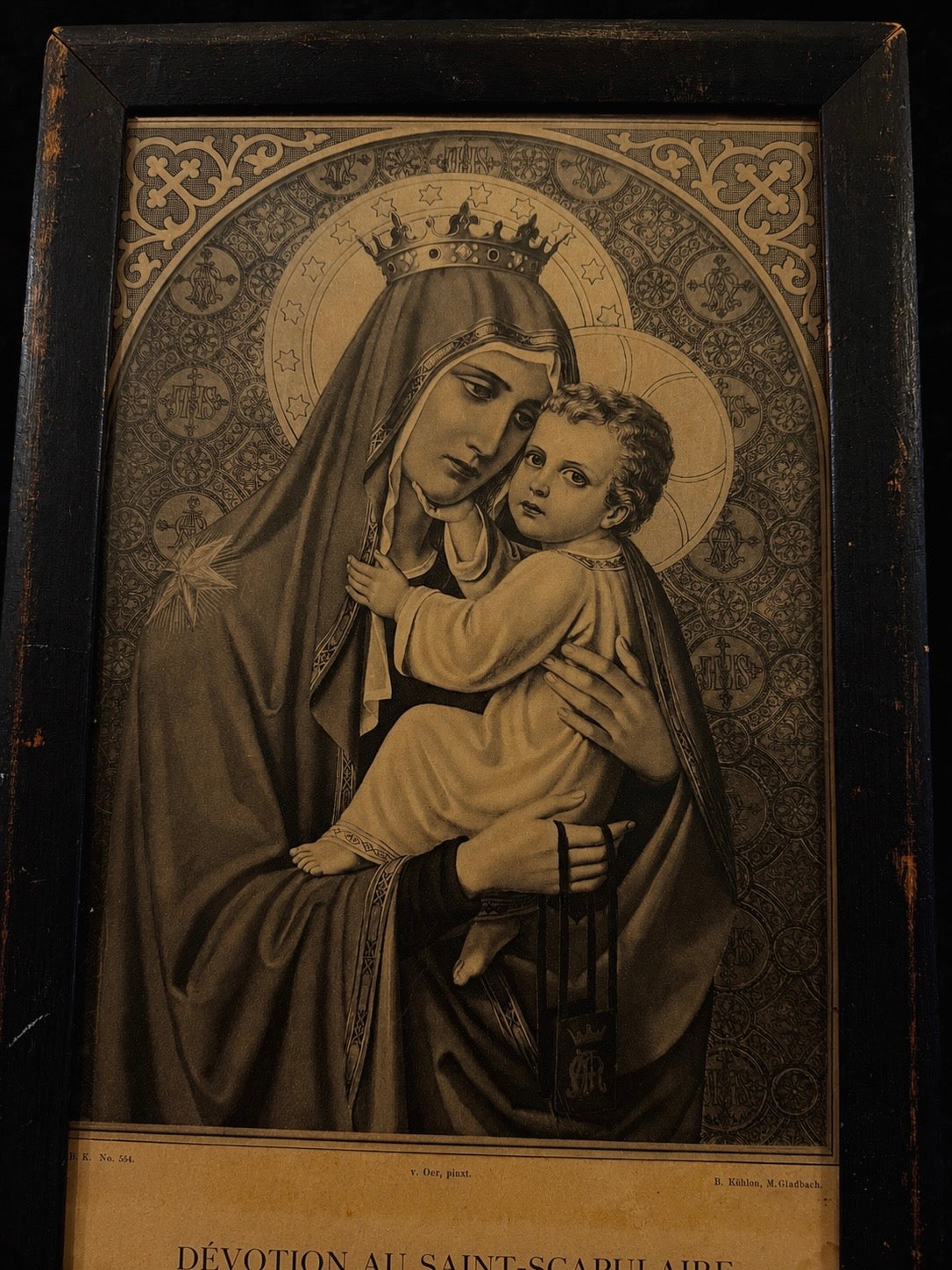 Late 19th-Century German Devotional Print
