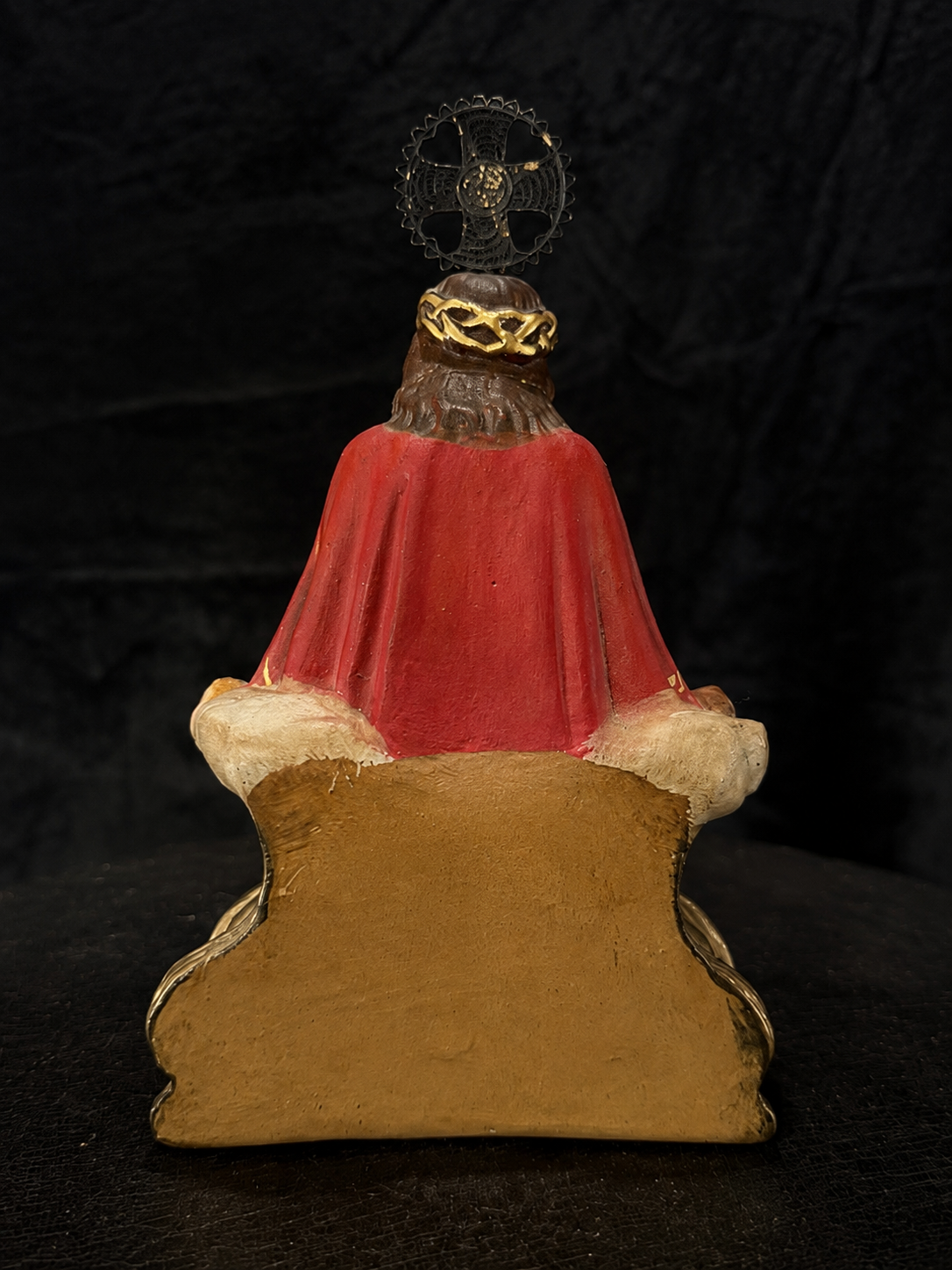 Mid-Century Portuguese Santo Cristo dos Milagres Shrine Sculpture