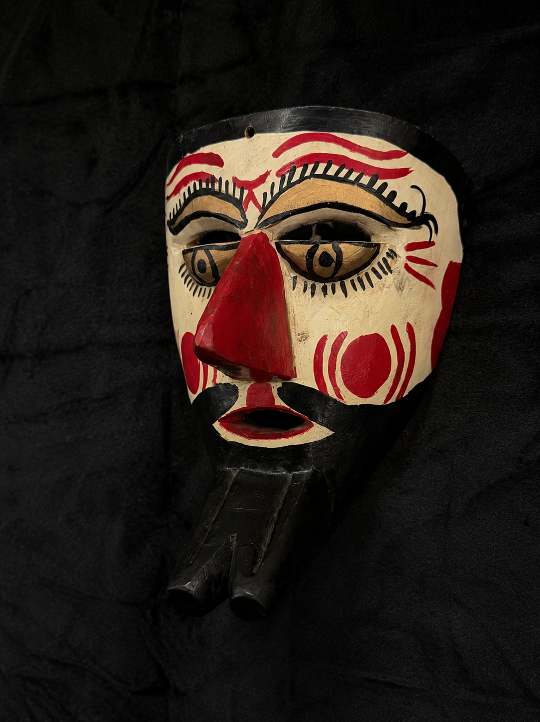 Mid-Century Puebla Festival Ceremonial Folk Mask