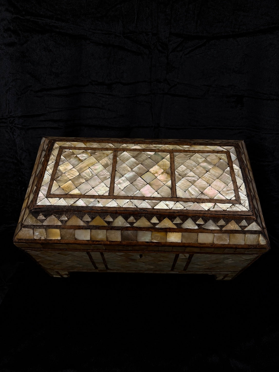19th-Century Mother-of-Pearl Treasure Chest
