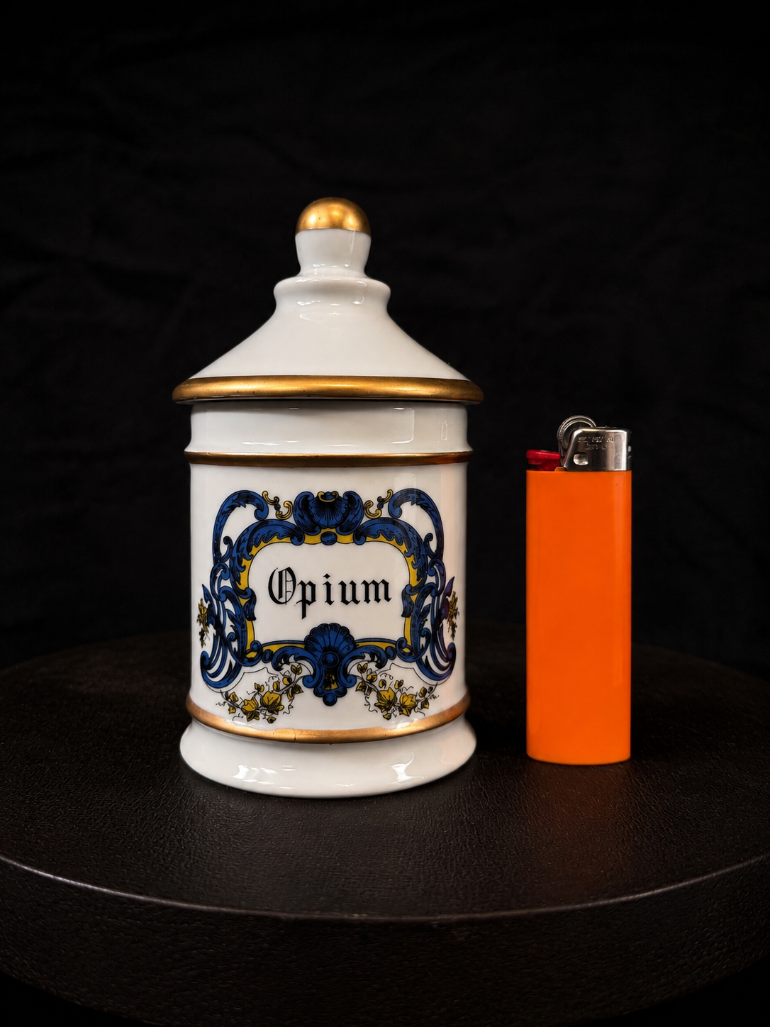 Vintage French Apothecary "Opium" Jar