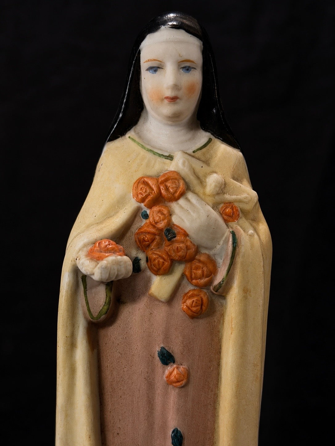 Vintage St. Thérèse Porcelain Devotional Statue