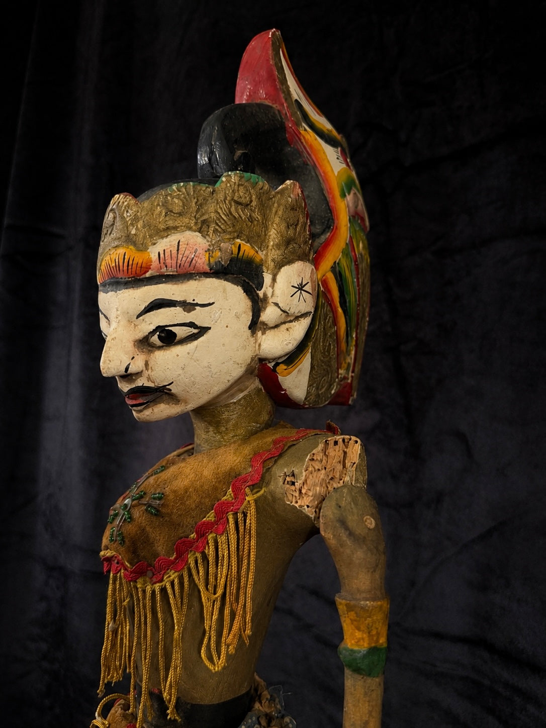 Vintage Indonesian Deity Puppet