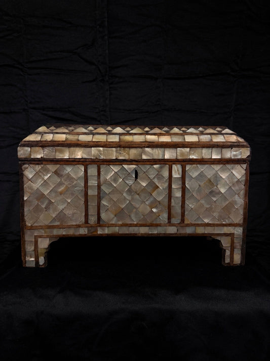 19th-Century Mother-of-Pearl Treasure Chest