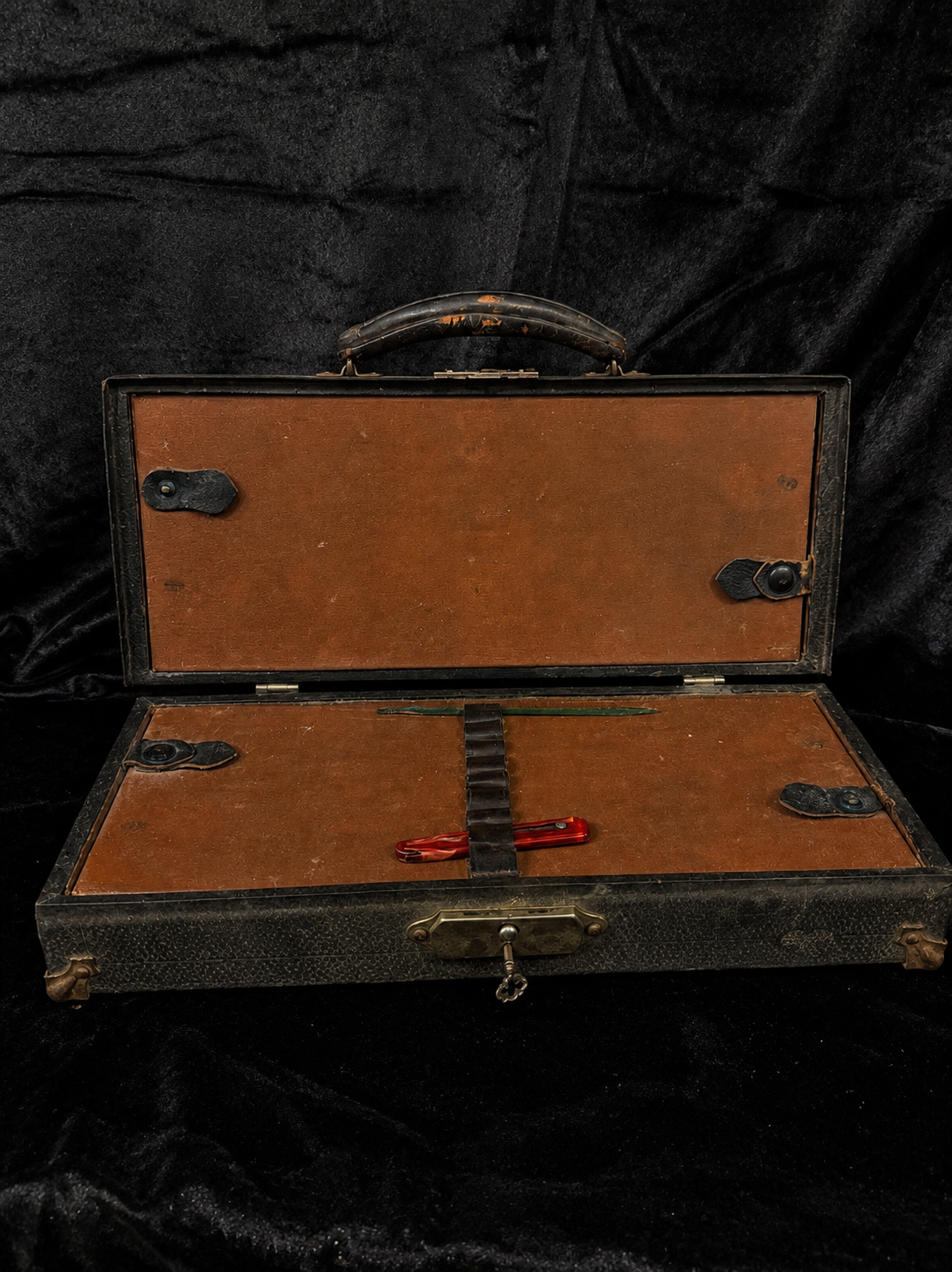 Antique Mortician’s Restorative Surgery Kit w/ Original Wax Jars & Key