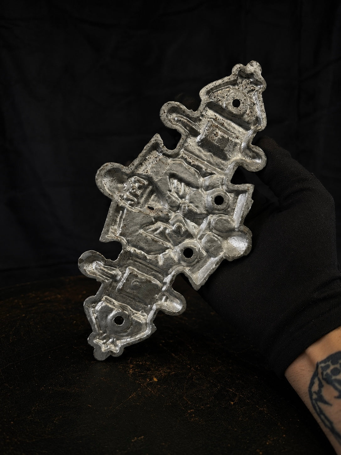 Pair of Victorian Memento Mori Coffin Handles