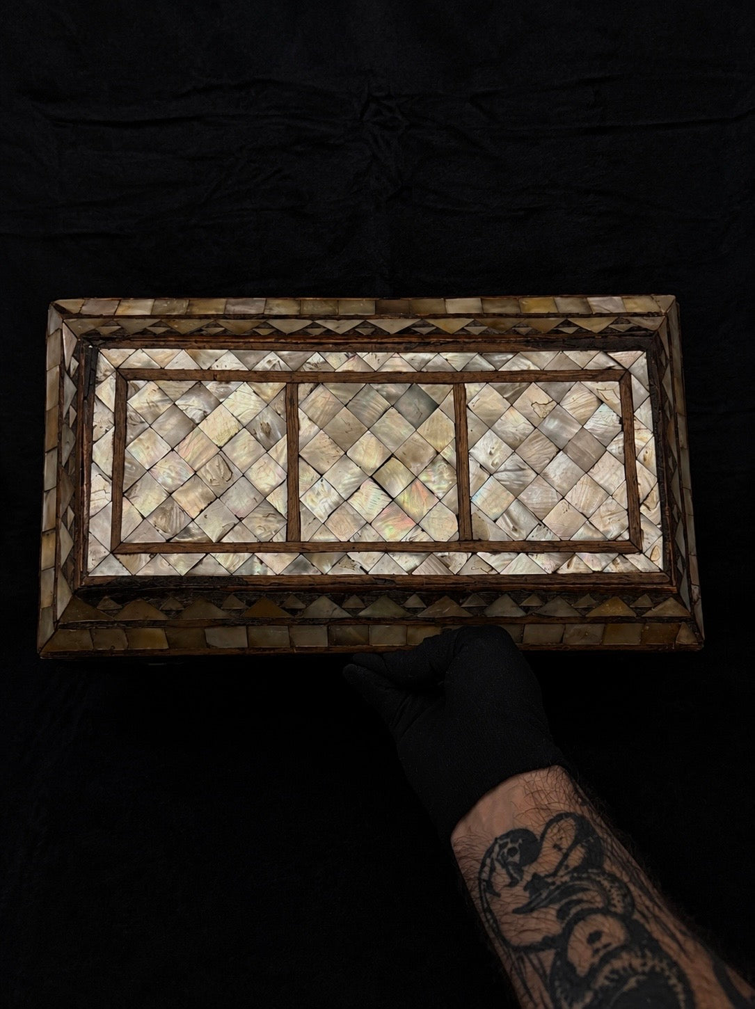 19th-Century Mother-of-Pearl Treasure Chest