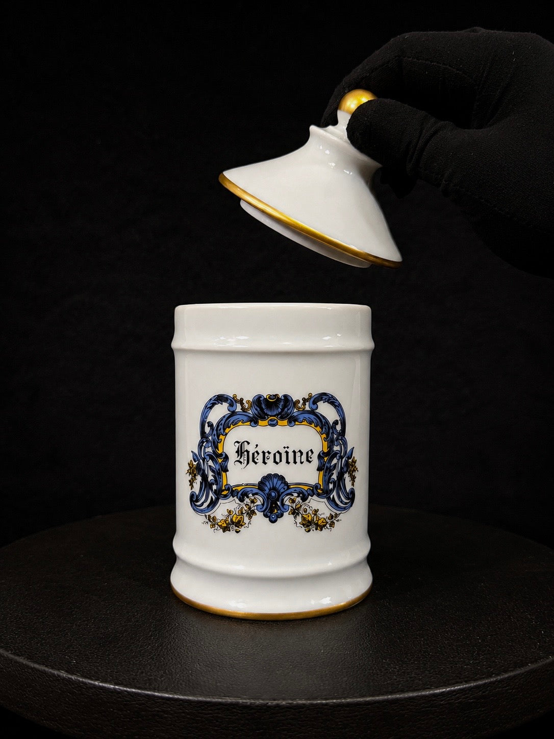 Vintage French Apothecary "Heroin" Jar