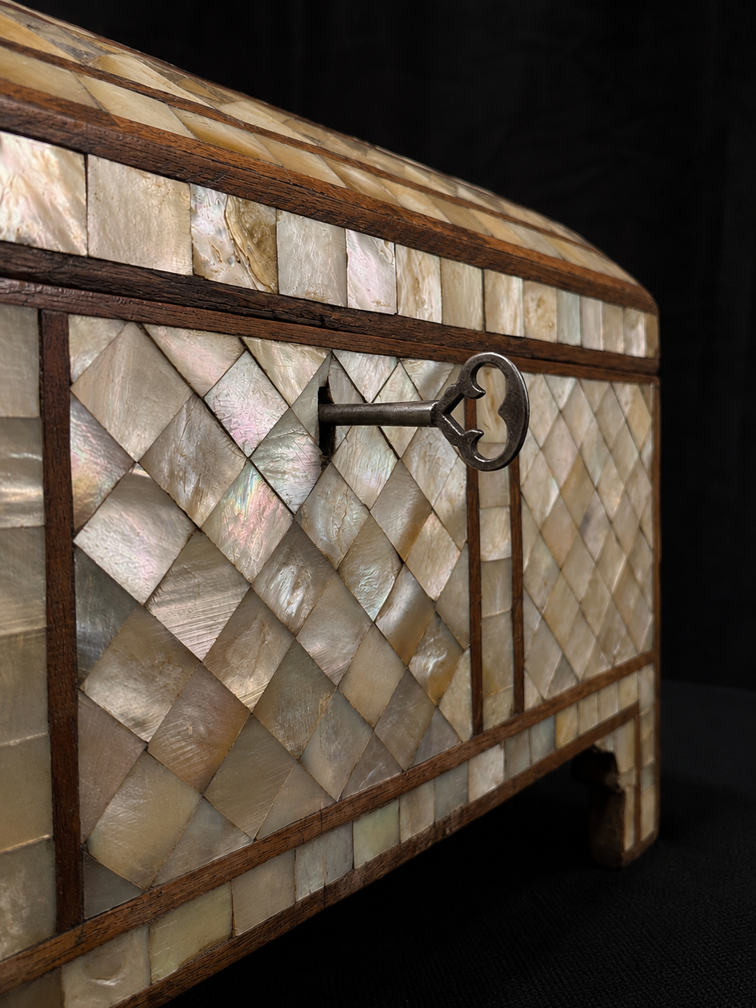 19th-Century Mother-of-Pearl Treasure Chest