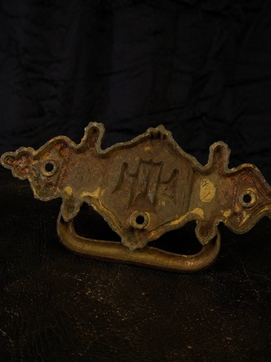 Antique Victorian Memento Mori Coffin Handle