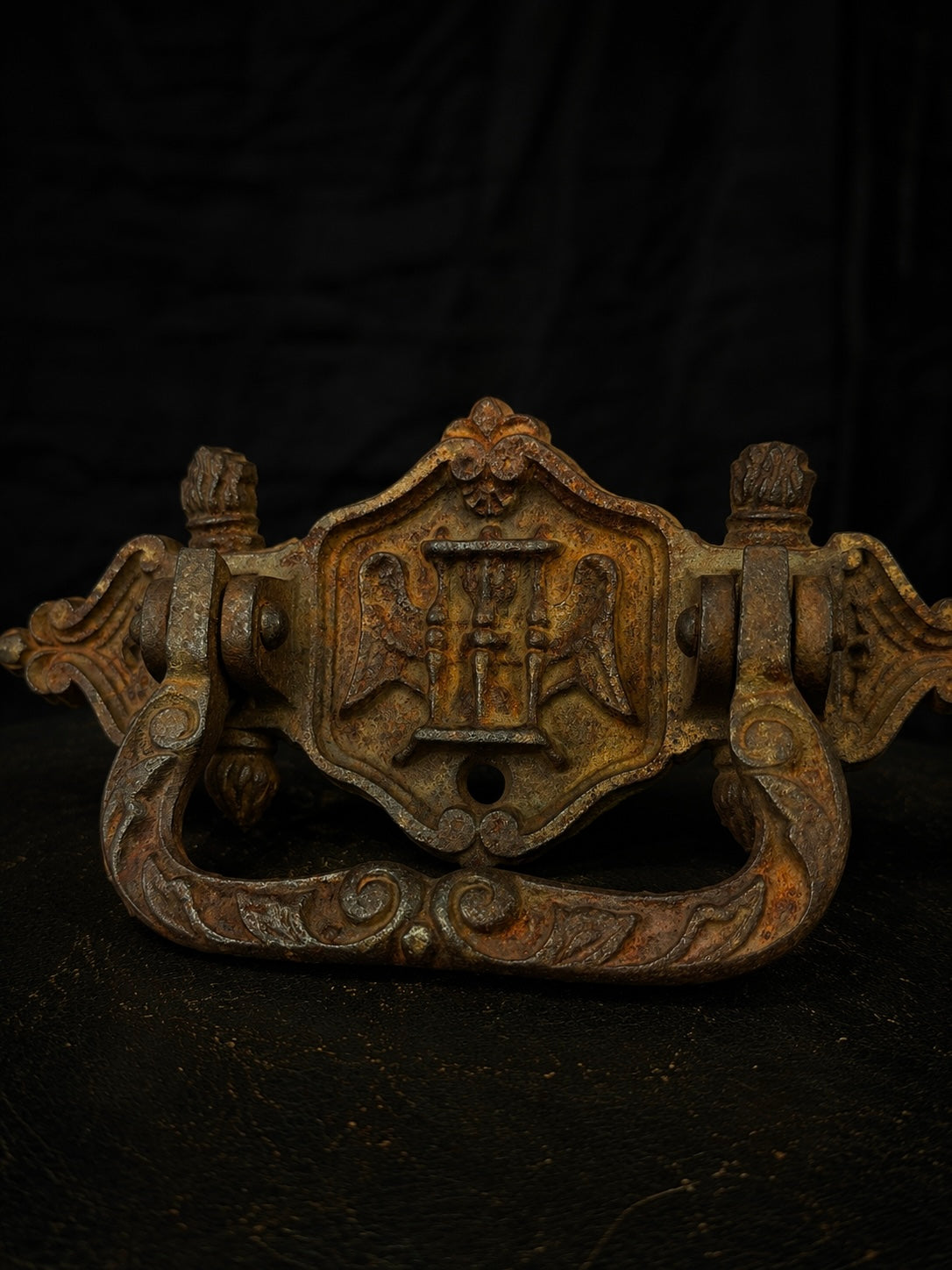 Antique Victorian Memento Mori Coffin Handle