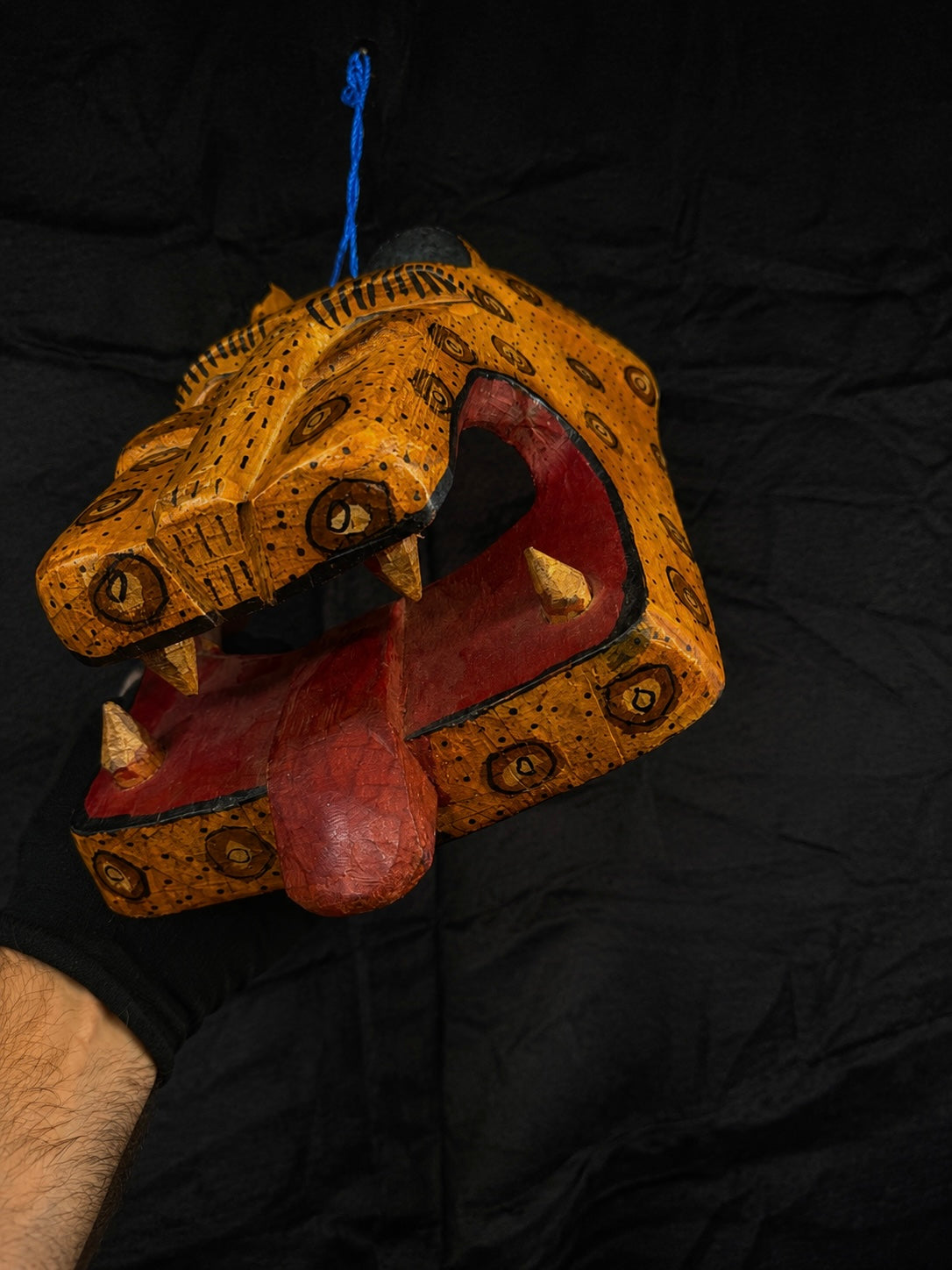 Vintage Mexican Tigre Jaguar Ceremony Mask