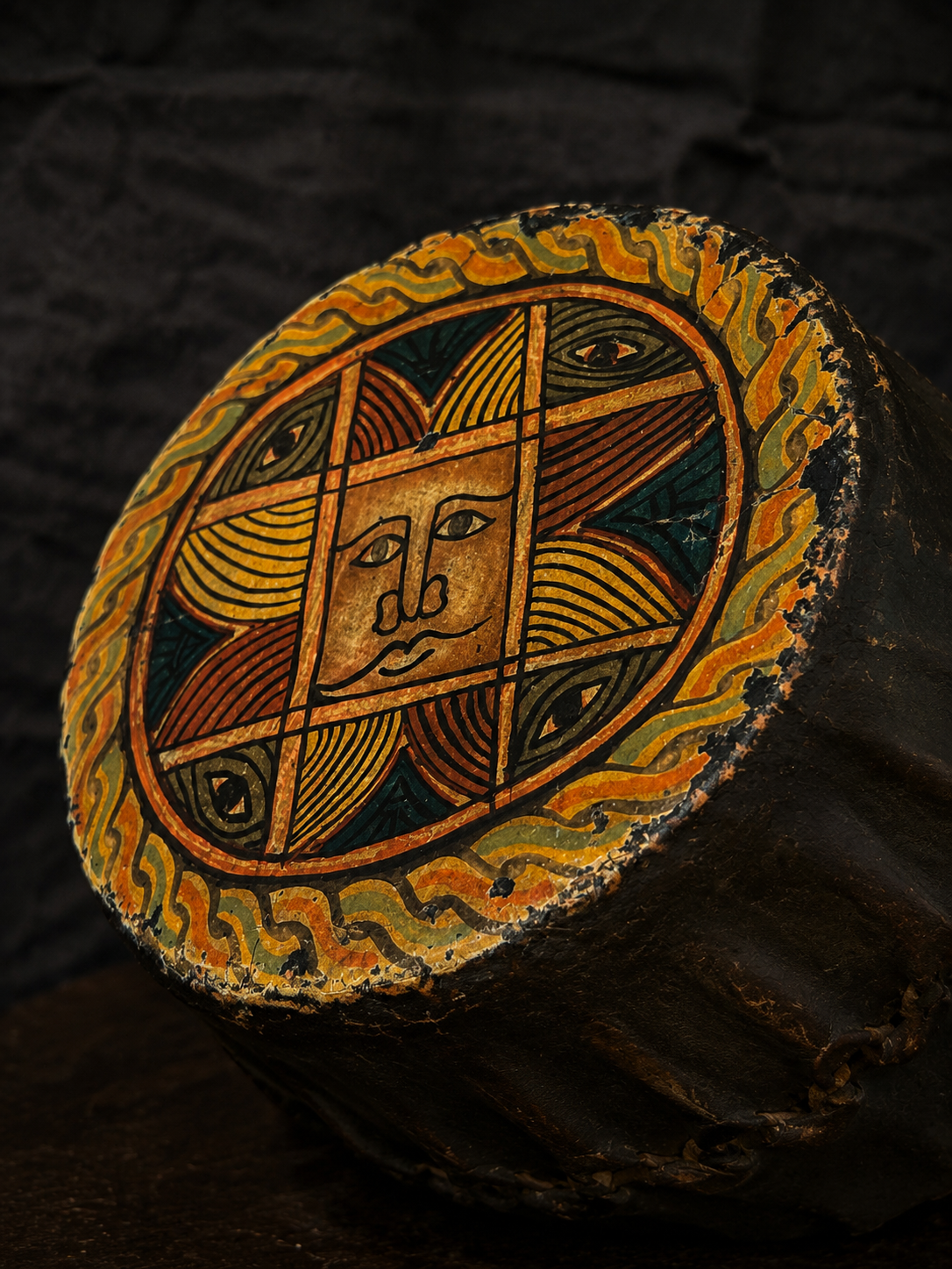 Ethiopian Orthodox Ritual Drum (Kebero)