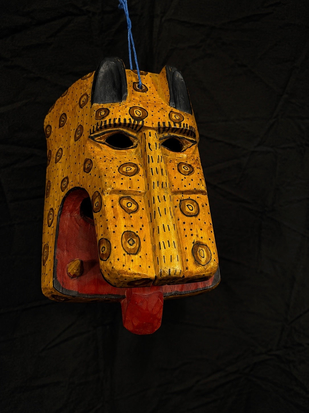 Vintage Mexican Tigre Jaguar Ceremony Mask