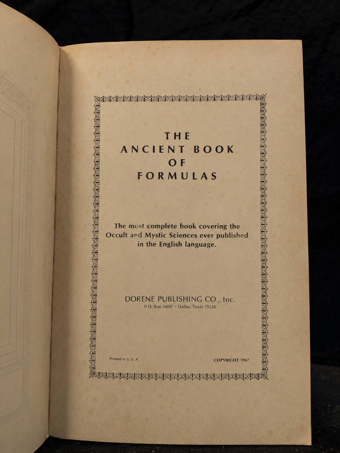 The Ancient Book of Formulas (1967)