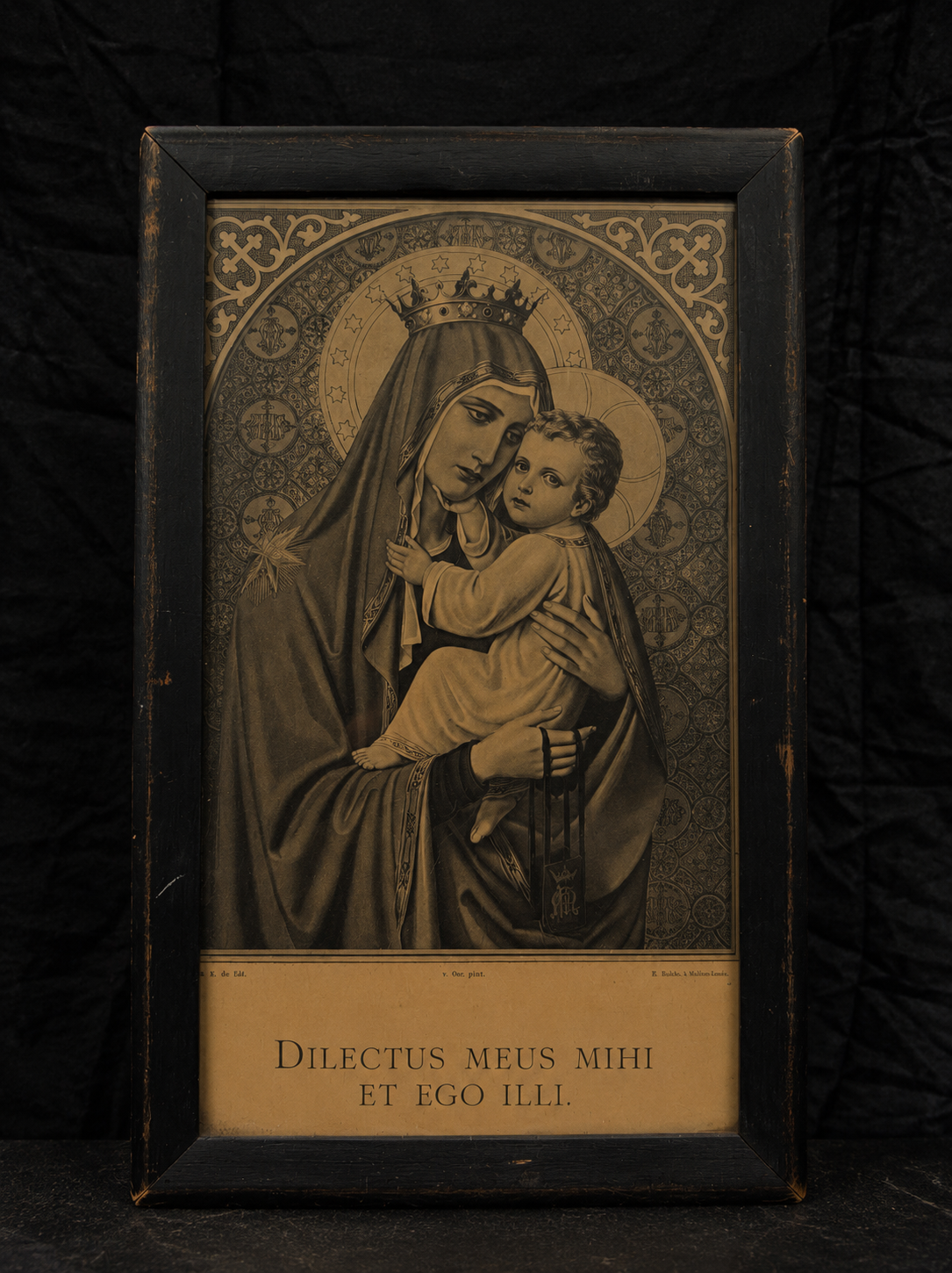 Late 19th-Century German Devotional Print