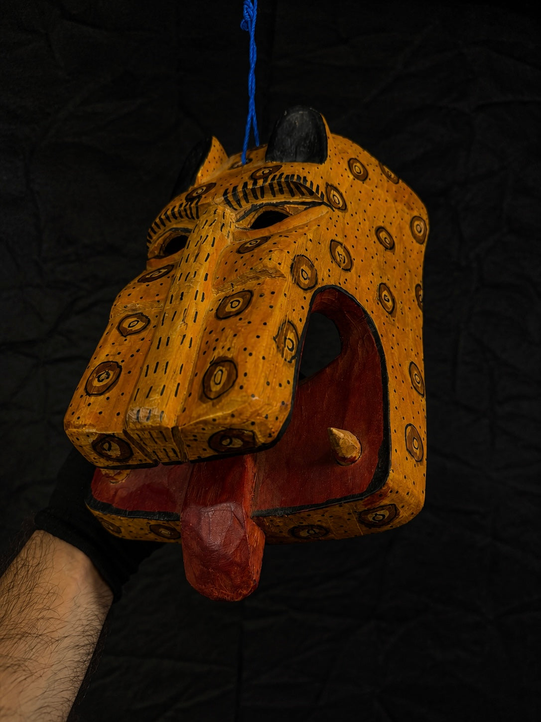 Vintage Mexican Tigre Jaguar Ceremony Mask