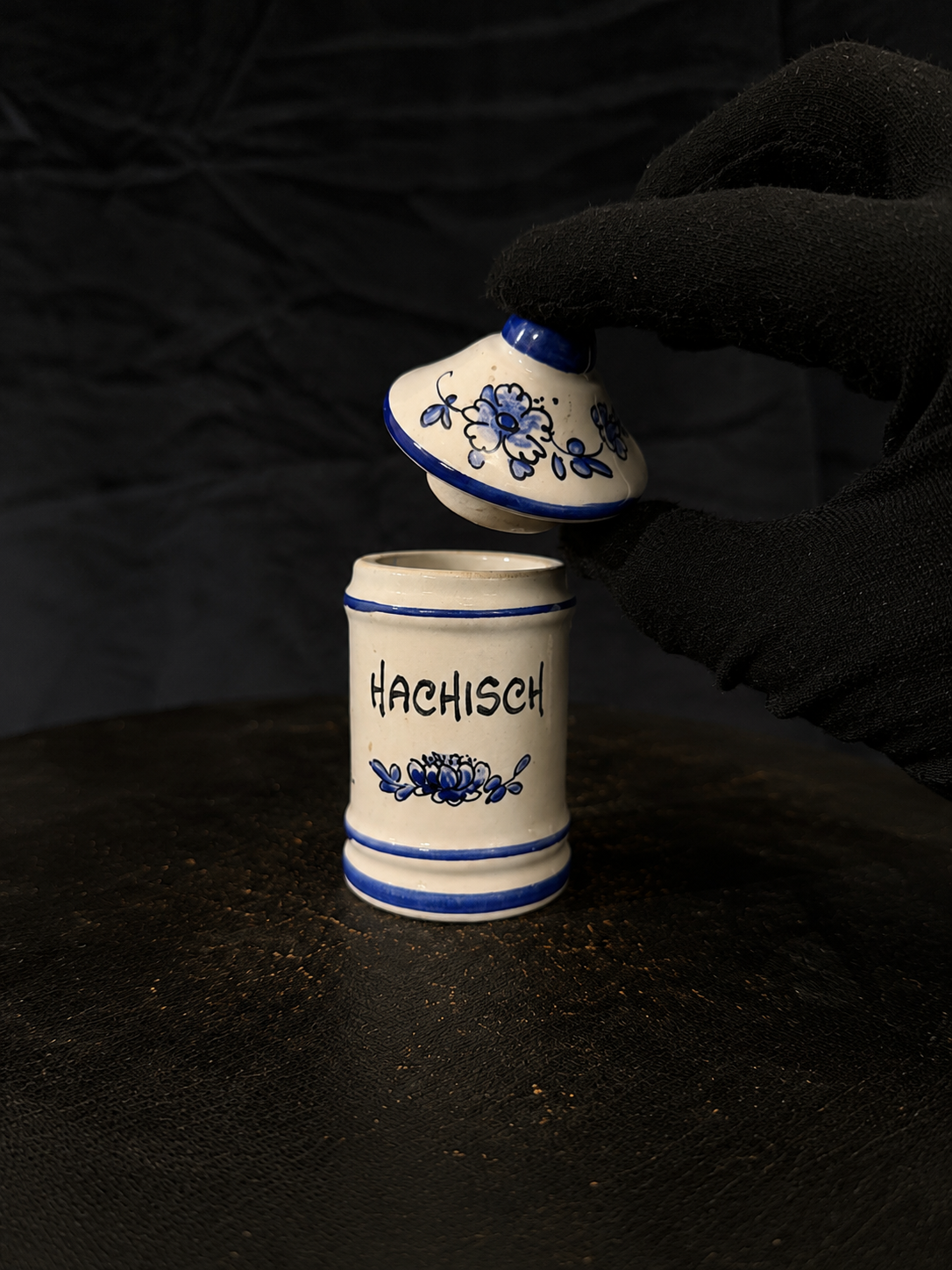 Vintage French “Hachisch” Apothecary Jar B