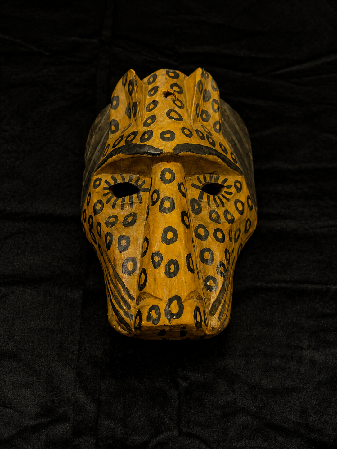 Vintage Mexican Tecuani Jaguar Dance Mask