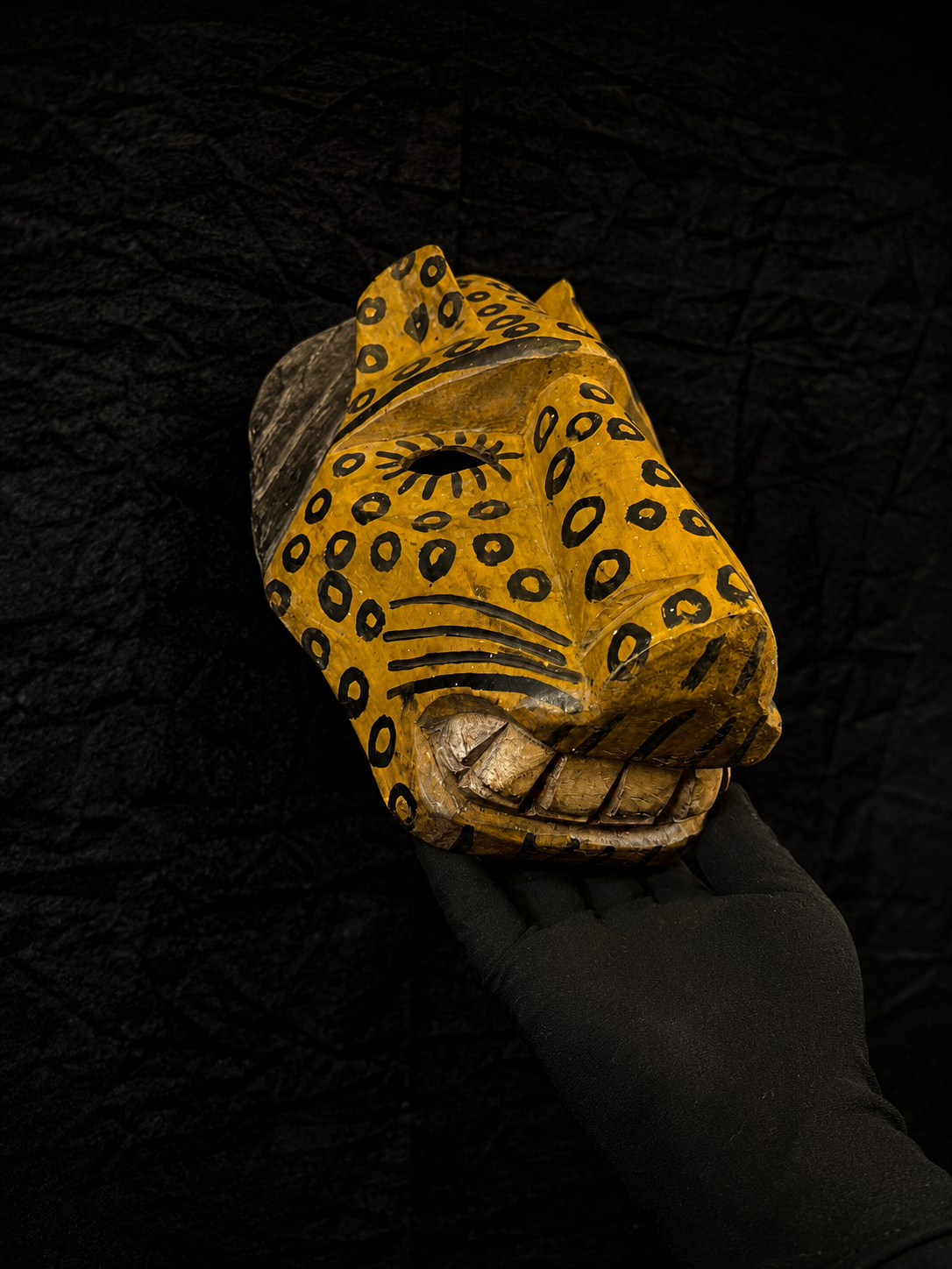 Vintage Mexican Tecuani Jaguar Dance Mask