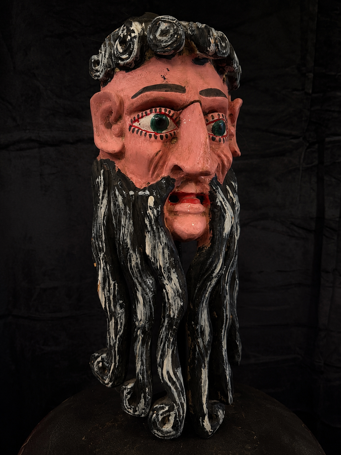 Large Vintage Guerrero Barbón Mask