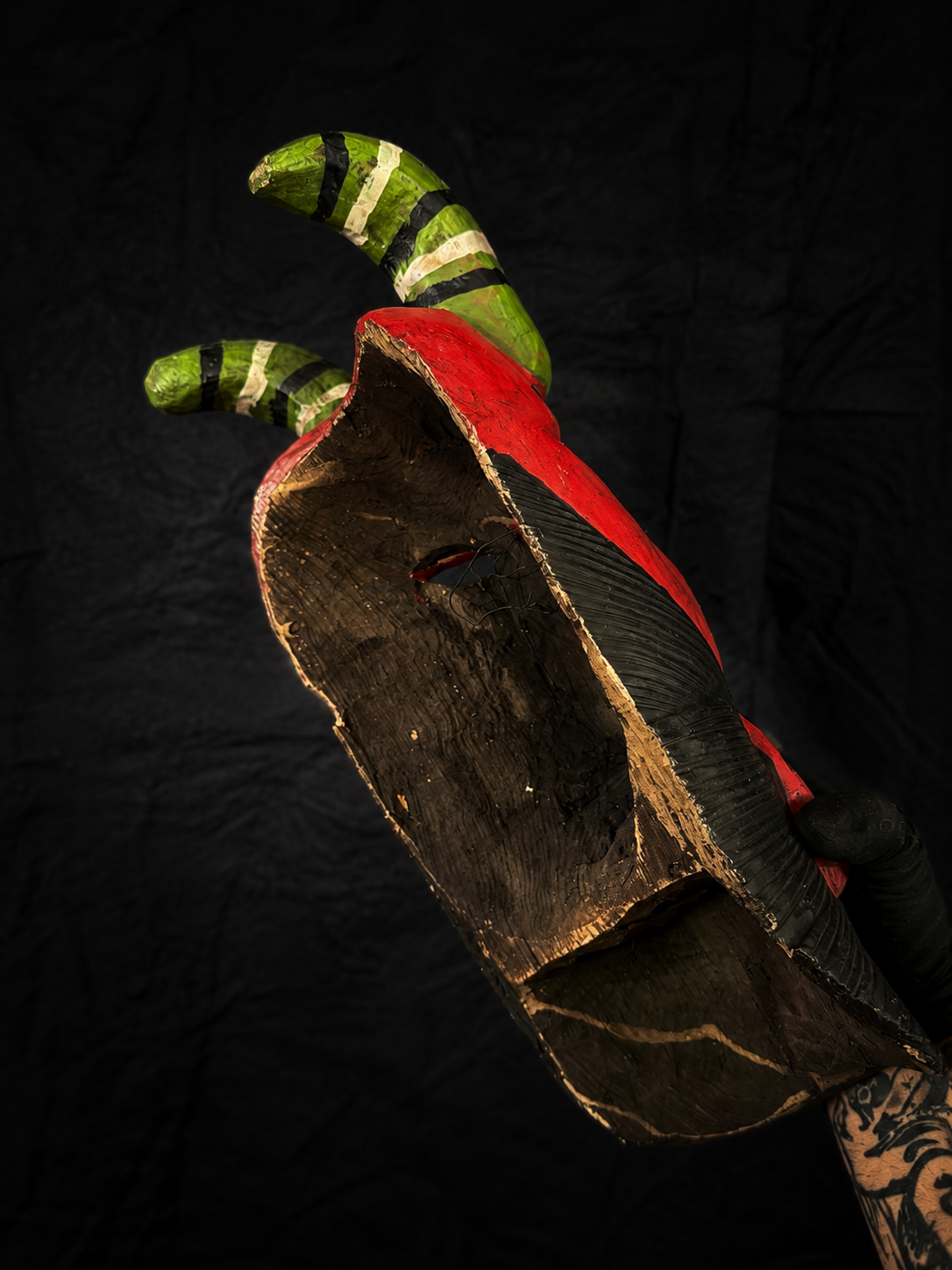 Vintage Mexican Folk Diablo Mask