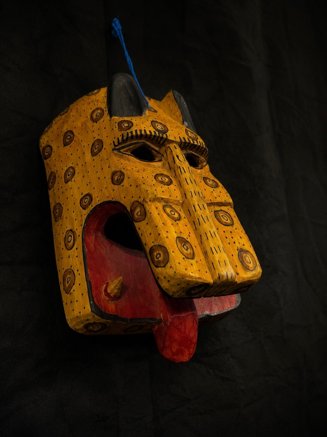 Vintage Mexican Tigre Jaguar Ceremony Mask