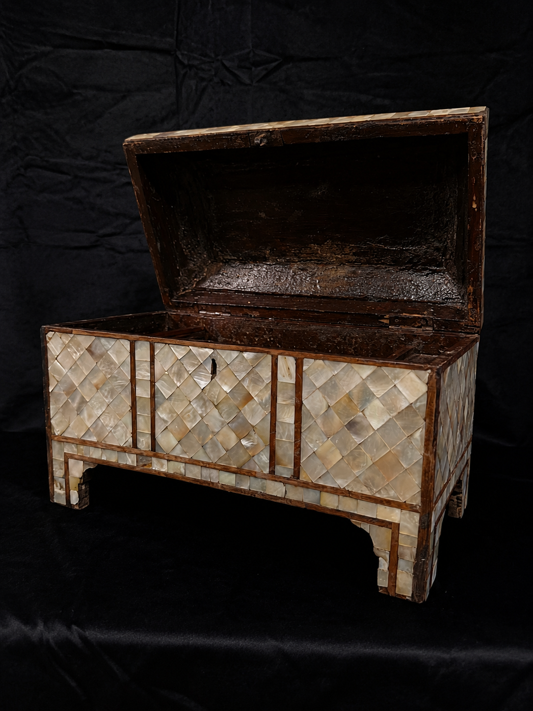 19th-Century Mother-of-Pearl Treasure Chest