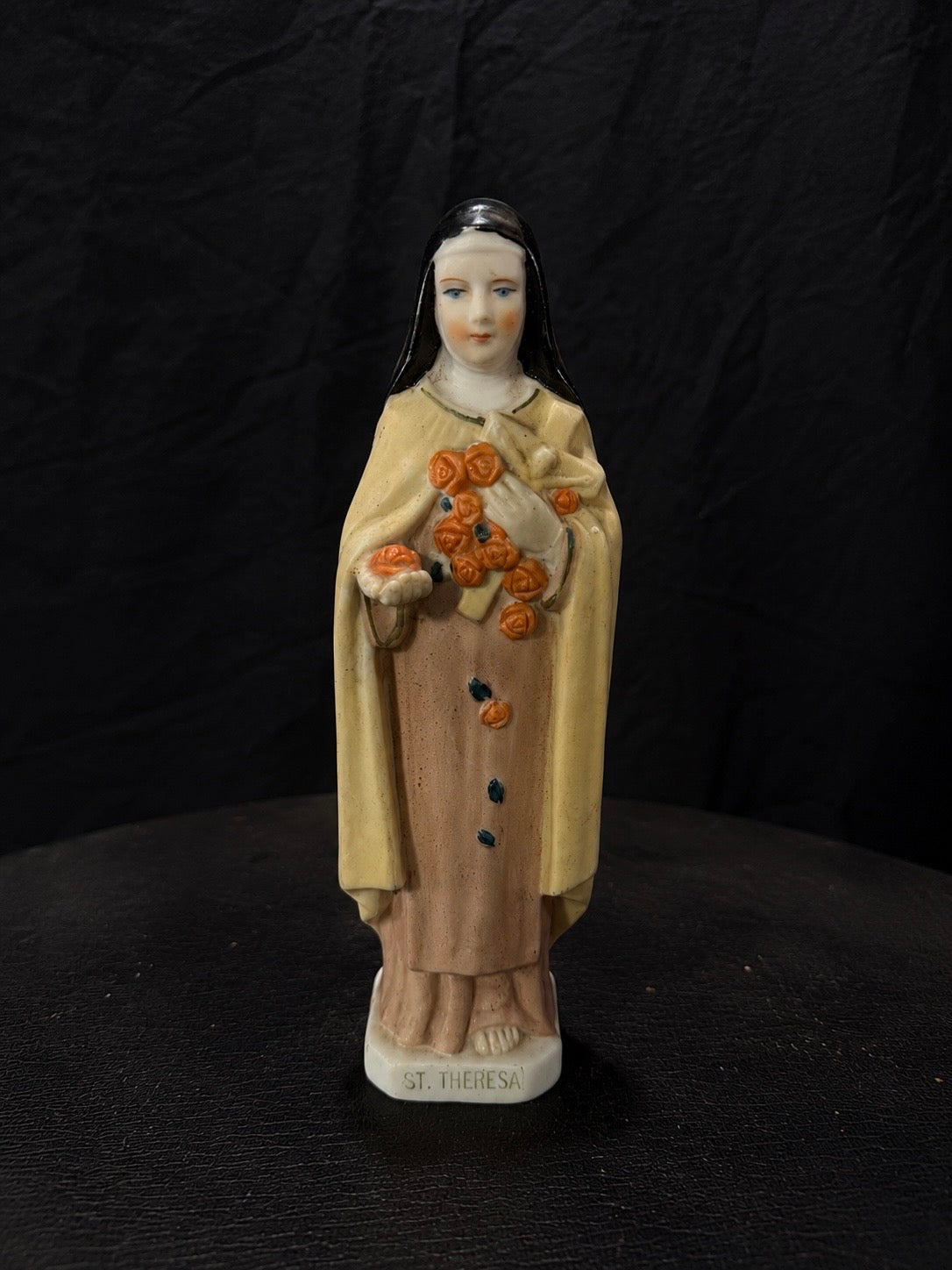 Vintage St. Thérèse Porcelain Devotional Statue