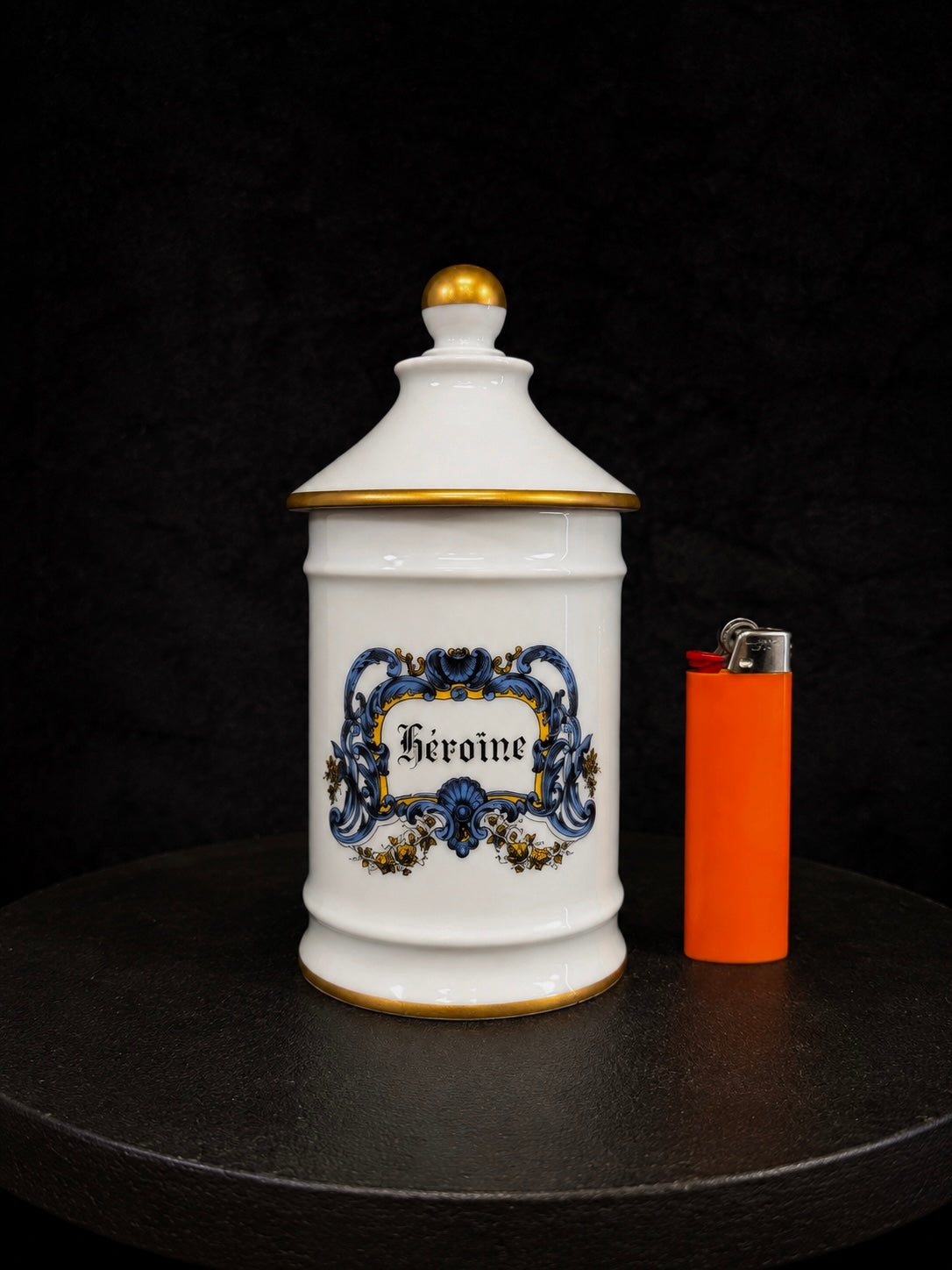 Vintage French Apothecary "Heroin" Jar