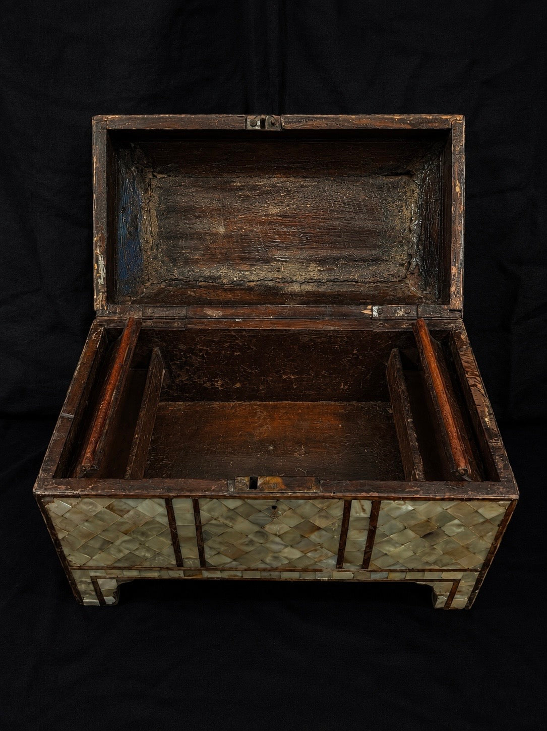 19th-Century Mother-of-Pearl Treasure Chest