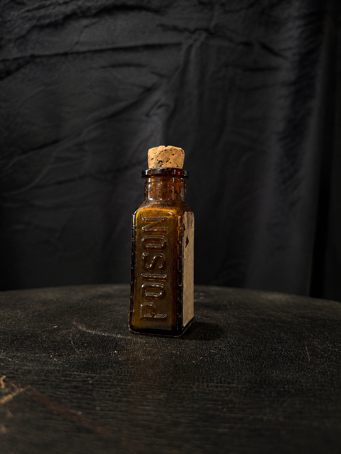 Late 19th Century Poison Bottle w/ Handwritten Label