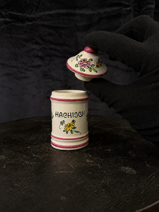 Vintage French “Hashish” Apothecary Jar P
