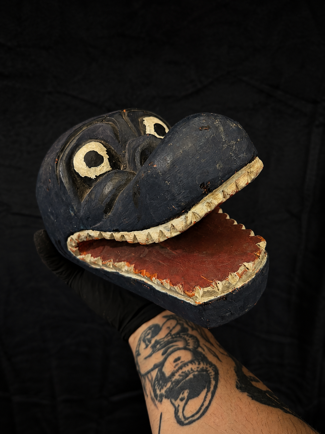 Mid-Century Folk Art Creature Mask
