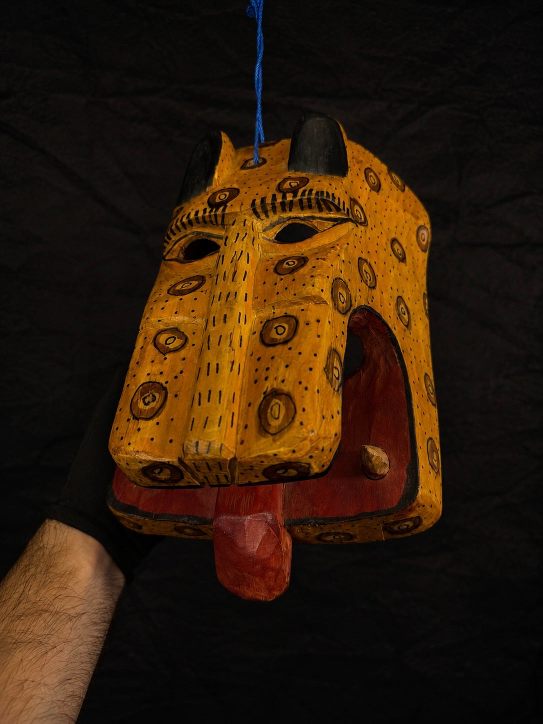 Vintage Mexican Tigre Jaguar Ceremony Mask